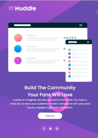 Landing page hudlde