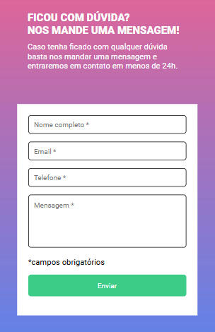 Formulário de Contato Responsivo